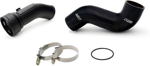 HPS Black Intercounder Charge Kit Side Pare Side متوافق لعام 2011-2016 Ford F250 F350 F450 F550 Superduty Powerstroke 6.7L Diesel Turbo ، 17-154WB in Saudi Arabia
