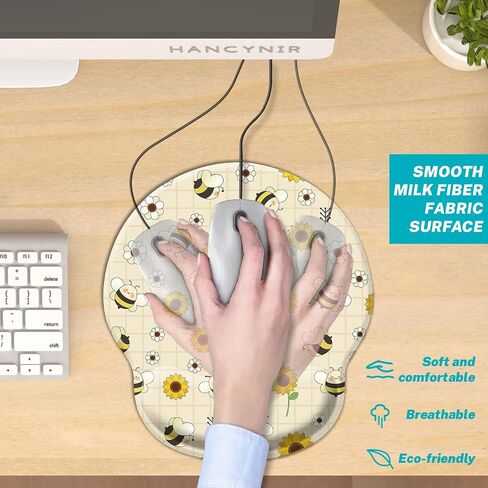 Ergonomic Mouse Pad with Wrist Support, Cute Funny Gel Mouse Pads Wrist Rest, Dumpster on Fire Comfortable Computer Mousepad for Gaming Laptop Work Home Desk Accessories Office Supplies Decor in Saudi Arabia