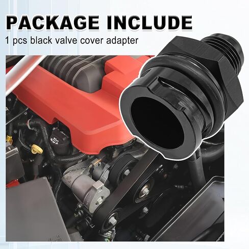 10 AN Billet Valve Cover Oil Cap, Billet Valve Cover Oil Cap Compatible with LS1, LS2, LS3, LS6, LS7, LSX (Black) in Saudi Arabia
