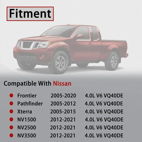 أغطية صمام الزوج مع حشيات تناسب Nissan Frontier Pathfinder Xterra NV1500 NV2500 NV3500 2005-2021 4.0L V6 استبدال# 13264-EA200 13264-EA210 in Saudi Arabia