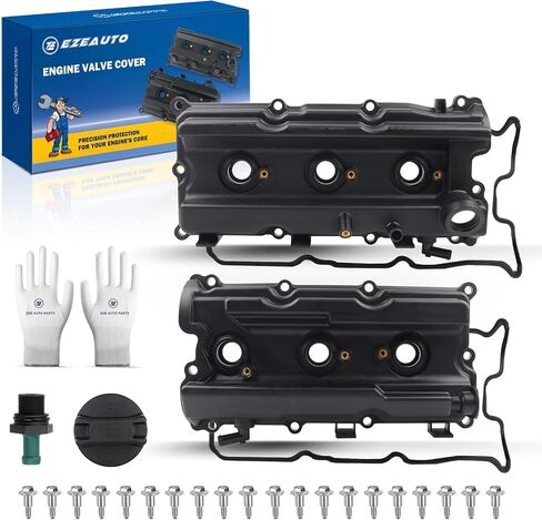 تغطي صمام محرك زوج Ezexpreze متوافقًا مع 2005-2019 Nissan Frontier 05-15 Xterra 05-12 Pathfinder NV1500 2500 3500 4.0L V6 استبدال 13264-EA210 13264-EA200 in Kuwait
