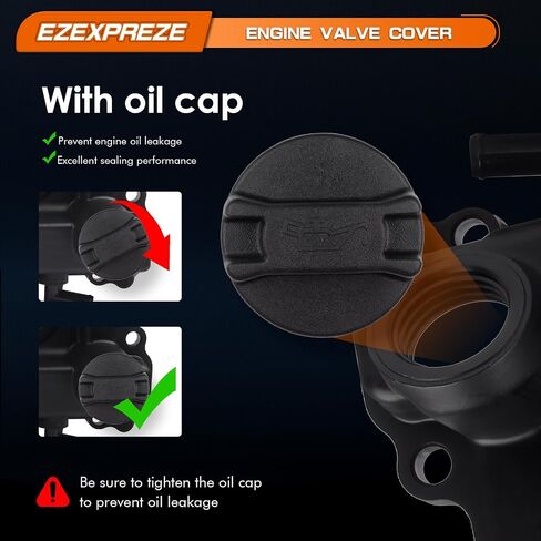 تغطي صمام محرك زوج Ezexpreze متوافقًا مع 2005-2019 Nissan Frontier 05-15 Xterra 05-12 Pathfinder NV1500 2500 3500 4.0L V6 استبدال 13264-EA210 13264-EA200 in Kuwait