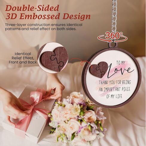 LukieJac Love You to the Moon and Back Picture Frame - Valentines Anniversary Wedding Birthday Christmas Gifts for Husband, Wife, Him, Her, Couples Rotating 4x6 Picture Frame in Kuwait