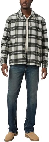 PAIGE Men's Rangel Plaid Fleece Lined Jacket in Saudi Arabia