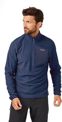 Rab Men's Tecton Pull-On - Half-Zip Lightweight Fleece Jacket for Hiking & Climbing in Saudi Arabia