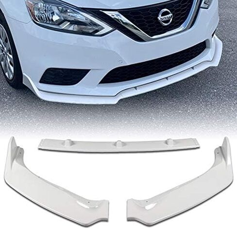 EPARTS 3PCS MOBER PUMPER BOMPER KIT SPOILER LIP متوافق مع 2016-2019 NISSAN Sentra (ألياف الكربون المطلية) in Kuwait