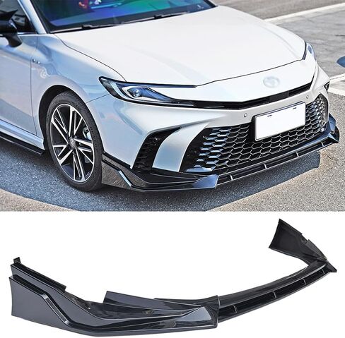 لـ 2025+ Toyota Camry v Style Black Black 3 PCS Front Pumper Lip Flitter Kit in Kuwait