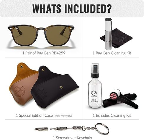 Ray-Ban RB4259 Phantos Shaped Sunglasses for Men & Women with Official RAYBAN Eyewear Kit in Saudi Arabia