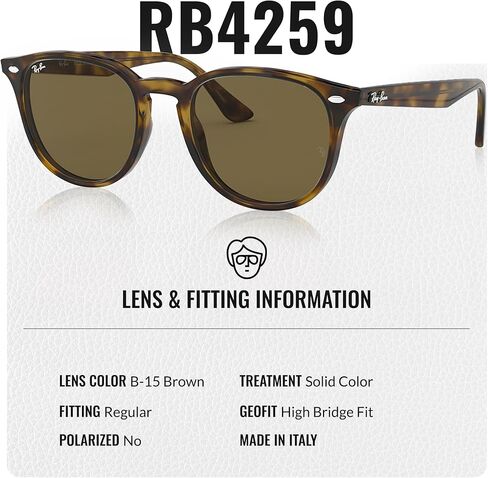 Ray-Ban RB4259 Phantos Shaped Sunglasses for Men & Women with Official RAYBAN Eyewear Kit in Saudi Arabia