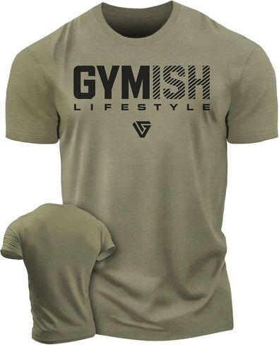 Gymish Workout Shirts for Men V2, Motivational Gym Lifting T-Shirt in Saudi Arabia