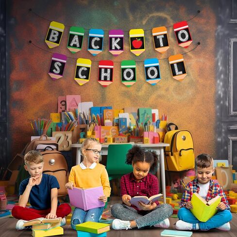 KatchOn, Crayon Banner for Back To School Decorations - 10 Feet, No DIY | Welcome Back To School Banner | Back To School Crayon Decorations | Back To School Backdrop, First Day Of School Decorations in Saudi Arabia