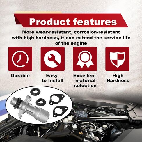 R028136 Aluminum Oil Cooler Adapter Kit with Dual Water Pump Gaskets Compatible with 2010-2016 Land Rover LR4, 2010-2021 Land Rover Range Rover Replace#: LR049370 LR030593 in Saudi Arabia