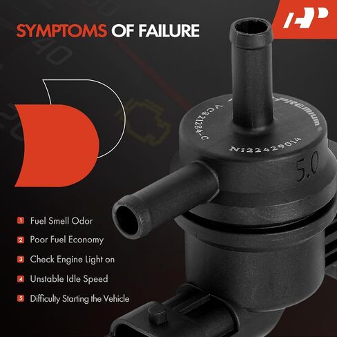 A-Premium Vapor Canister Purge Solenoid Valve Compatible with Hyundai Sonata, Santa Fe, Accent, Tucson, Genesis, Veloster, Azera & Kia Soul, Optima, Sorento, Forte, Sportage, Rio, Sedona, Cadenza in Saudi Arabia