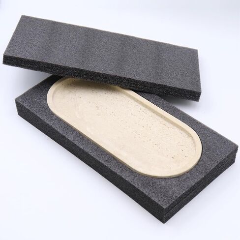 Natural Marble Tray, Oval Vanity Decorative Tray for Bathroom Counter, Countertop Stone Organizer, Catchall Tray for Kitchen, Perfume, Candles, Jewelry Dish Decorative Tray in Saudi Arabia