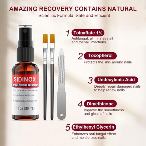 Toenail Fungus Treatment, Treatment Extra Strength with 25% Undecylenic Acid, Fungus Nail Treatment for Damaged Nails, Discolored, Thick Toenails, Help Nail Grow - (1 Fl Oz/30 ml x 5 Pack) in Saudi Arabia
