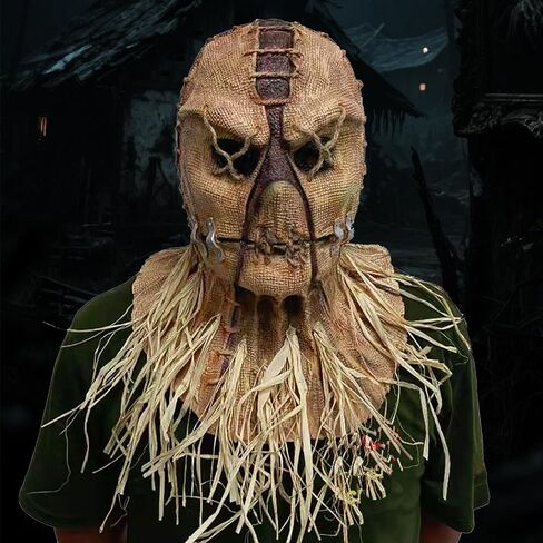 Halloween Scary Mask, Creepy Scary Burlap Sack Masks Cosplay Party Headgear for Adult Men Women（Type A） in Saudi Arabia