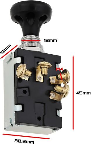 Sing F Ltd 30A 12V DC 3 مواقف دفع دفع سحب الإضاءة ضوء الإغلاق/تشغيل/تشغيل أضواء DASH أضواء السيارات أضاءة رأس المزلقة آلات البناء الزراعية in Kuwait