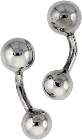 Sterling Silver Ball Cufflinks, 3/8 inch Wide in Saudi Arabia