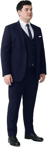 GATMSTZ Men's Big & Tall Suit Classic Fit 3-Piece Set in Kuwait
