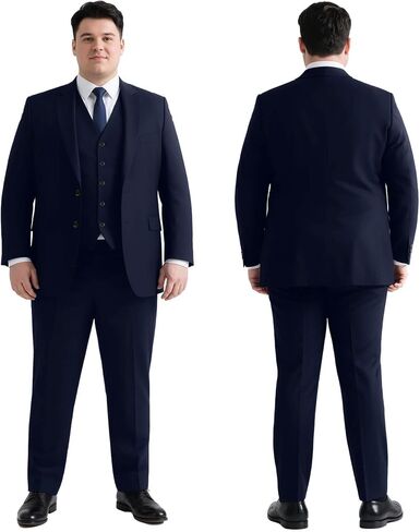 GATMSTZ Men's Big & Tall Suit Classic Fit 3-Piece Set in Kuwait