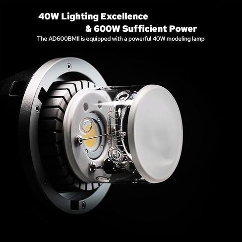 فلاش Godox AD600PRO II AD600PRO-II 600W - حامل بوينز احترافي، مزامنة عالية السرعة، مزامنة بنقرة واحدة مع مشغل X3 - ضوء نمذجة ثنائي اللون 40 وات in Kuwait