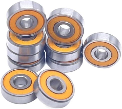 10pcs 695rs 5x13x4 mm تحمل ABEC-7 Miniature 695RS Ball Bearings 619/5RS Orange محمل مختوم 695 2RS in Saudi Arabia
