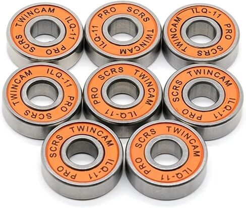 8PCS 608RS ILQ-11 Orange 8x22x7 mm Bearing ABEC-9 Less Friction Steel Bearings for Skateboard Inline Skates Wheels in Saudi Arabia