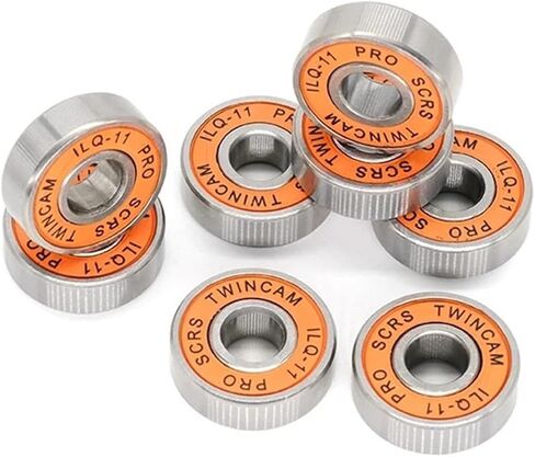8PCS 608RS ILQ-11 Orange 8x22x7 mm Bearing ABEC-9 Less Friction Steel Bearings for Skateboard Inline Skates Wheels in Saudi Arabia