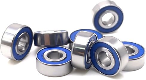 10PCS MR83RS 3x8x3 mm Chrome Steel Blue Rubber Seals Ball Bearings MR83RS ABEC-7 RC Car Truck Miniature Bearing in Saudi Arabia