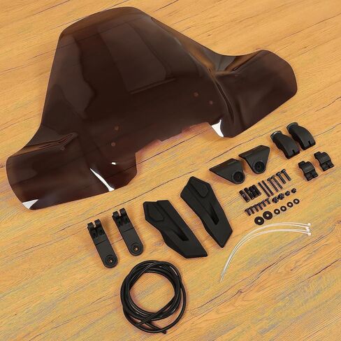 Kuafu 22 بوصة قفل وركوب الزجاج الأمامي متوافق مع 2015-2023 Polaris Sportsman Touring XP 1000 450 570 850 SP EPS Premium Mid View Windscreen - Smoke in Saudi Arabia