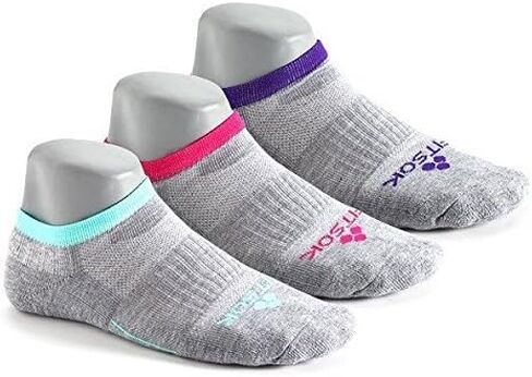 Fitsok Women's CF2 Low Cut Sock 3-Pack (Cushioned - Mint, Purple Fuchsia, Medium) in Kuwait