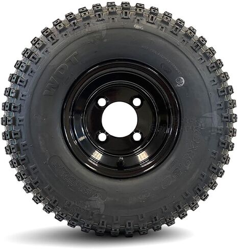 Knobby 18x9.5-8 Golf Cart & ATV Tires and 8" BLACK Wheels Combo - Set of 2 or Set of 4 (2) in Saudi Arabia