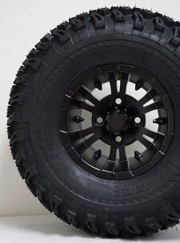 10 "مصاصي الدماء غير اللامع العجلات السوداء ث/ 22x11-10 نقطة جميع إطارات التضاريس - مجموعة من 4 in Kuwait