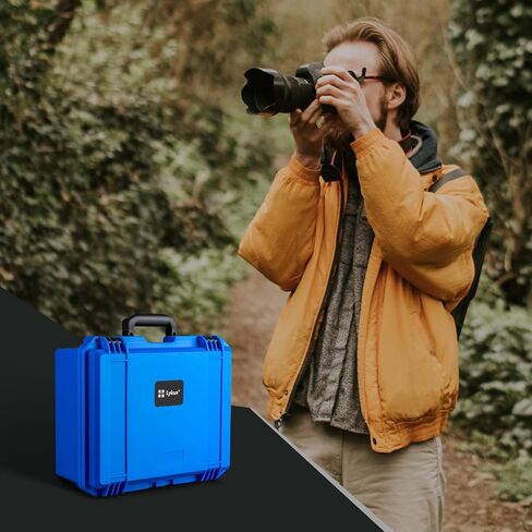 Lykus PVC1 Waterproof Hard Case with Padded Dividers for Cameras, Lenses, Dual DJI Mavic/Air/Mini drones in Saudi Arabia