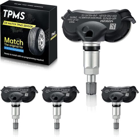 BDFHYK TPMS Sensor Compatible with Acura MDX RL TL, Honda Odyssey Pilot Ridgeline 315Mhz Programmed Tire Pressure Monitoring Sensor Replaces# 06421-S3V-A04, 06421S3VA04 in Saudi Arabia