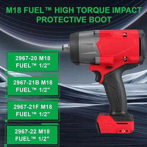 49-16-2967 Mid-Torque Protective Boot for M18 Fuel 1/2" Impact Wrench Protective Boot for Milwaukee M18 Fuel 2967-20 2967-21B 2967-21F 2967-22 Wrench Black Assembly Accessories in Saudi Arabia
