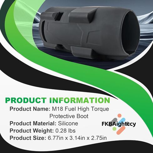 49-16-2967 Mid-Torque Protective Boot for M18 Fuel 1/2" Impact Wrench Protective Boot for Milwaukee M18 Fuel 2967-20 2967-21B 2967-21F 2967-22 Wrench Black Assembly Accessories in Saudi Arabia