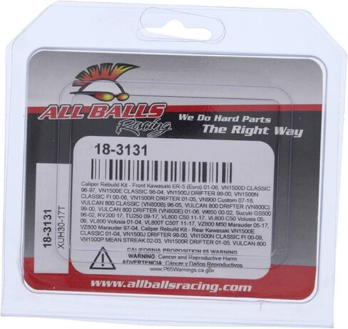 All Balls Caliper Rebuild Kit Front 18-3131 for Suzuki VL800T C50T 17, VZ 800 M50 Marauder 05-16, VZ 800 Marauder 97-04 in Saudi Arabia
