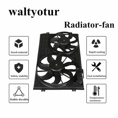 Radiator Fan Replacement for VW3120100 1K0959455DH Replacement for 2010 Base/Trendline, 2006-2007 Rabbit in Saudi Arabia
