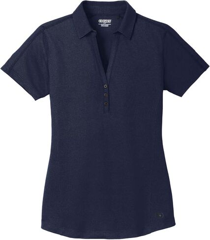 OGIO Women's Onyx Polo | رطوبة الفتل بولو للنساء ، قميص قصير الأكمام من أجل العمل والغولف in Kuwait