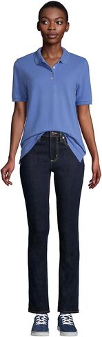 نهاية LANDS 'Women's Banded Short Sleeve Mesh Polo in Kuwait