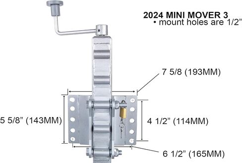 MINI MOVER 3 TRAILER BALERER LAWER ، 12V ELECTRY ، يتحرك وزنه 6000 رطل (MINI MOVER 3) in Kuwait