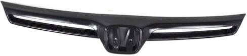 لجمعية Honda Civic Grille 2006 2007 2008 | قذيفة سوداء مطلية وأدخل | كوبيه | البلاستيك | HO1200174 | 75100SVAA01ZA in Kuwait