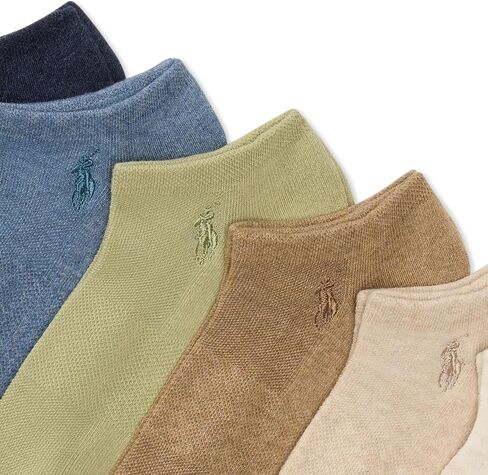 POLO RALPH LAUREN womens Performance Cotton Low Cut Socks - 6 Pair Pack - Breathable Mesh & Sport Cushioning in Saudi Arabia