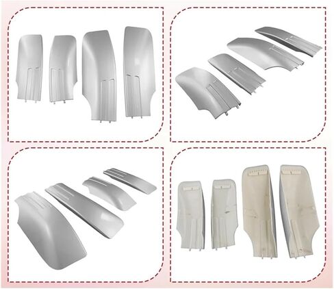 4PCS CAR Auto Tuto Rack Rack Rack Rail Redofit Retrofit End Cover Dome Case Caper متوافق مع BMW E71 E72 X6 2008-2014 in Kuwait