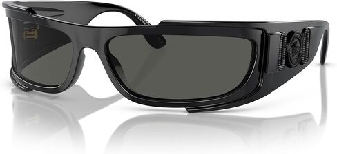 Versace Man Sunglasses White Frame, Dark Grey Lenses, 67MM in Saudi Arabia