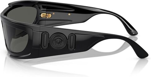 Versace Man Sunglasses White Frame, Dark Grey Lenses, 67MM in Saudi Arabia