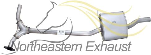 Northeastern Exhaust | Stainless Steel Exhaust Resonator Pipe Compatible for 1999-2003 Acura TL 3.2L | Free Clamps and Gaskets Included | Automotive Replacement Part in Saudi Arabia