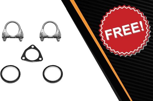 Northeastern Exhaust | Stainless Steel Exhaust Resonator Pipe Compatible for 1999-2003 Acura TL 3.2L | Free Clamps and Gaskets Included | Automotive Replacement Part in Saudi Arabia
