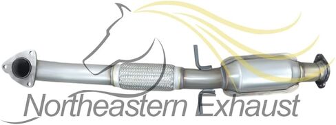 Northeastern Exhaust | Stainless Steel - Exhaust Resonator, Intermediate Pipe, Muffler Compatible for Chevrolet Malibu 2013-2015 | Chevrolet Malibu Limited 2016 2.5L - Includes Gasket and Clamps in Saudi Arabia